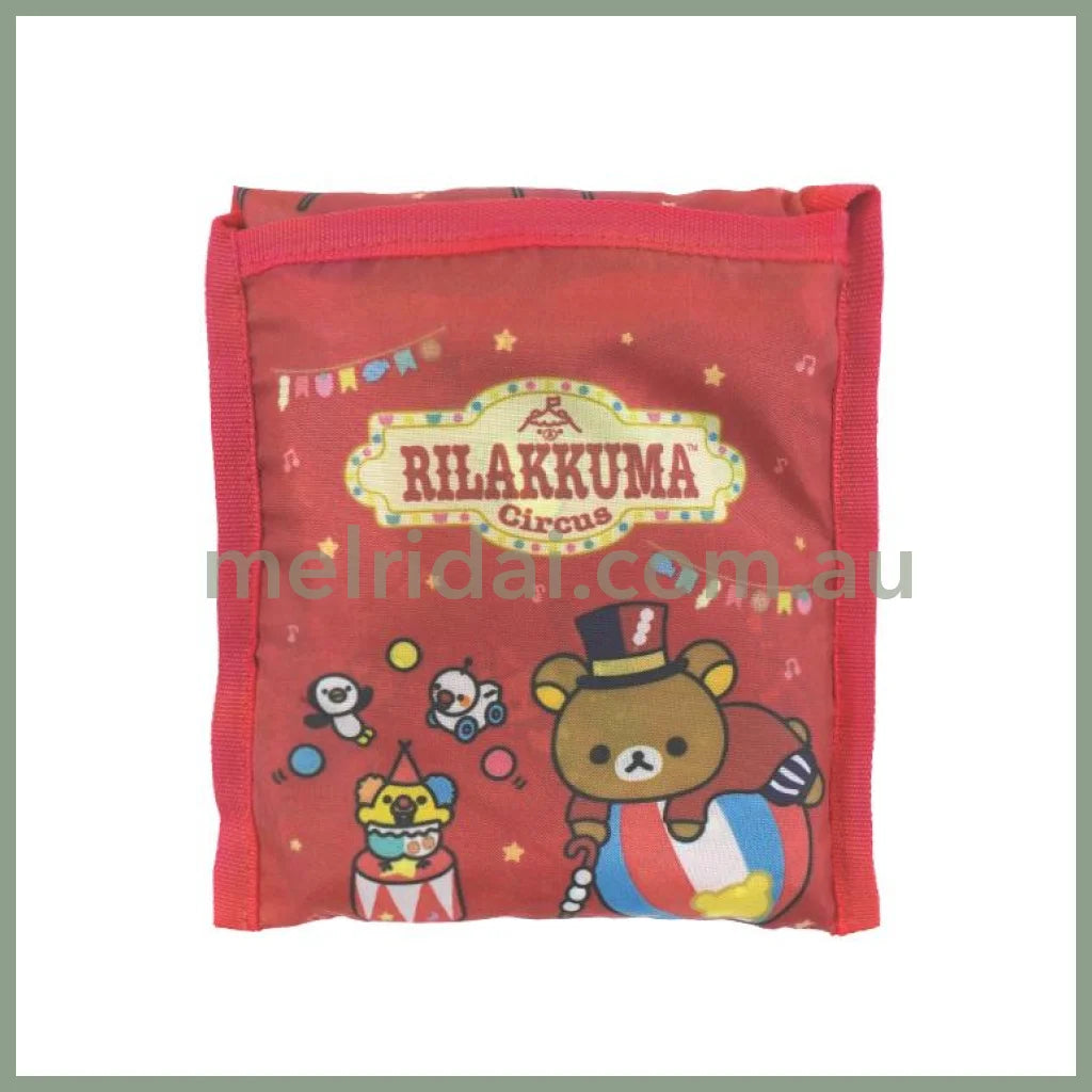 San-X | Foldable Eco Shopping Tote Bag 300×600Mm (Rilakkuma Circus)