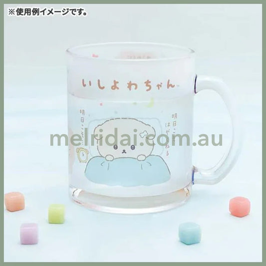 San-X | Glass Mug Cup 90 X Ø80Mm (Ishiyowachan-Ashita No Jibun Ni Makasemasu)