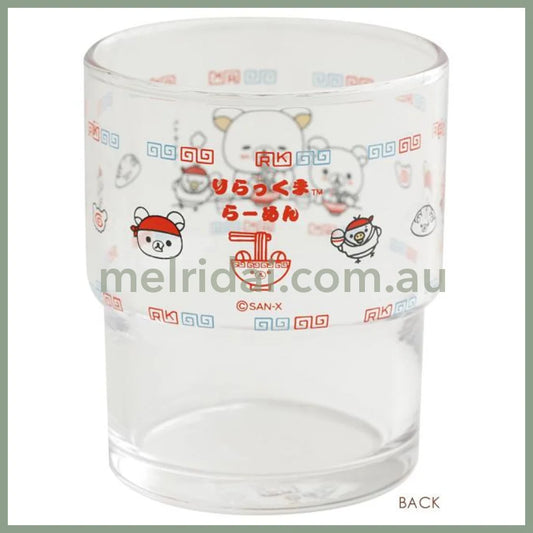 San-X | Glass Tumbler H100×W70×D70Mm (Rilakkuma Anytime Ramen Goods)
