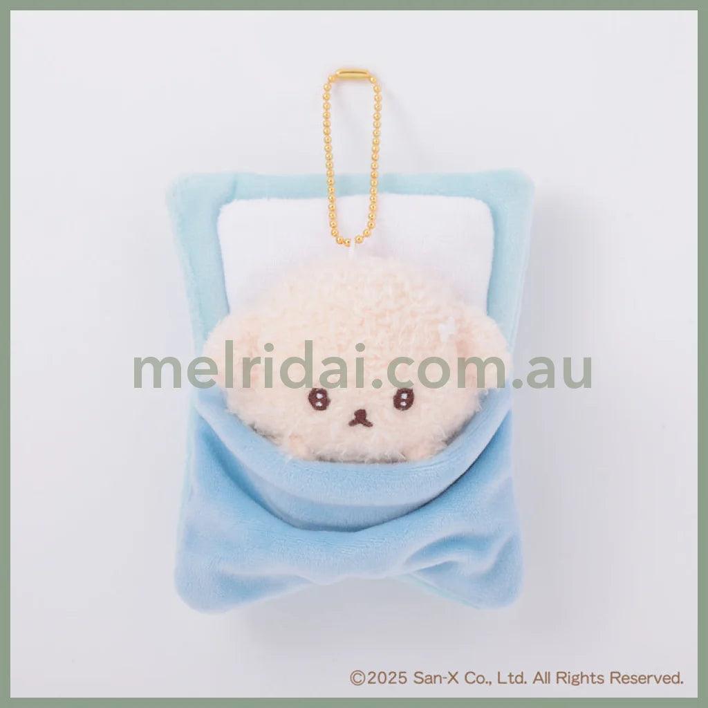 SAN-X | Ishiyowa-chan/Ishiyowachan Futon Pass Case Plush Keychain Bag Charm H120×W110×D55mm