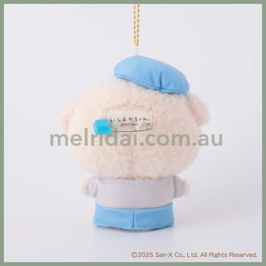 SAN-X | Ishiyowa-chan/Ishiyowachan Plush Badge Mascot Keychain Bag Charm H120×W110×D55mm