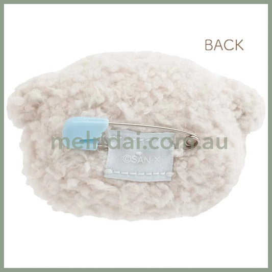 SAN-X | Ishiyowa-chan Plush Badge 90×90mm (Junior Chan Appears)