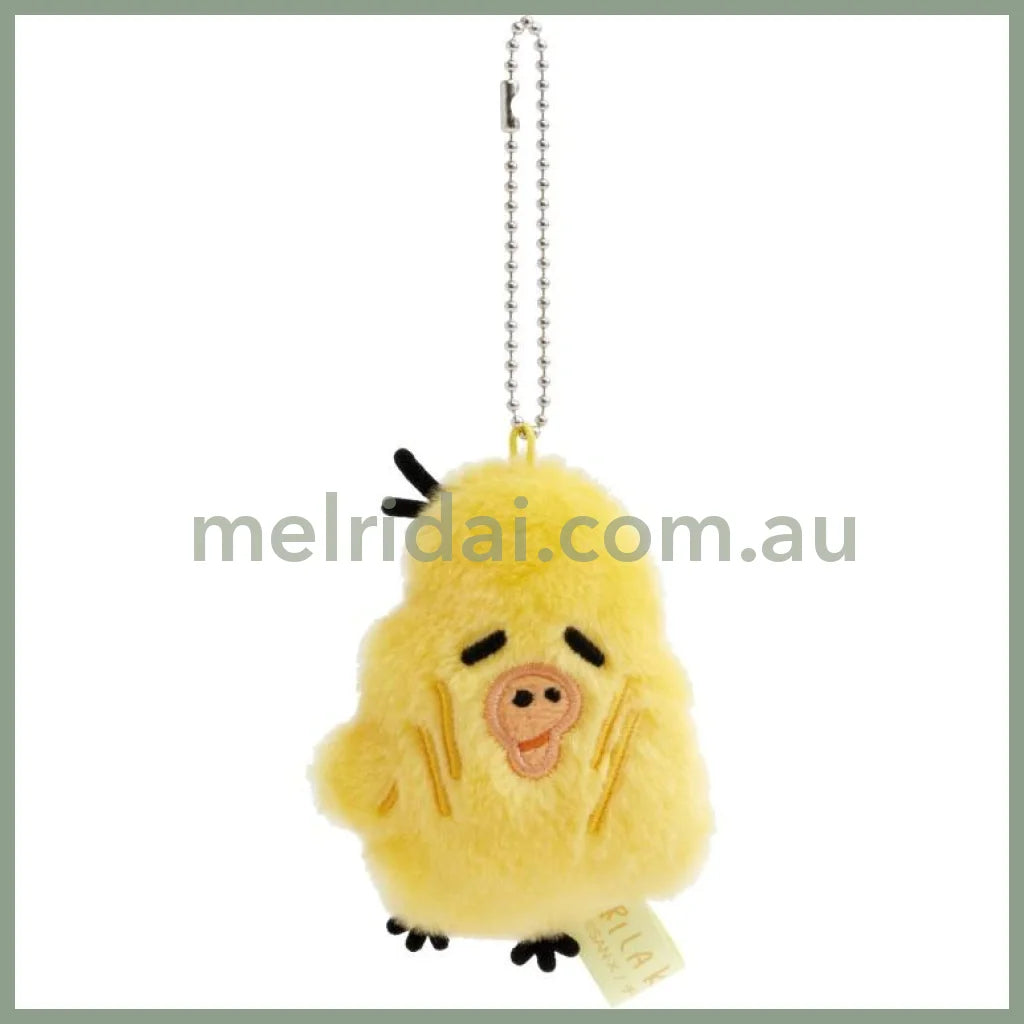 San-X | Kiiroitori Hanging Plush Plush Keychain 80×70×30mm (Rilakkuma Stay with Me Haggard & Drawn & Significantly