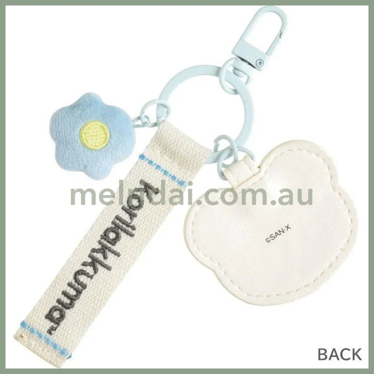 San-X | Korilakkuma Keychain Key Holder 50×55mm (Basic Rilakkuma Flower)