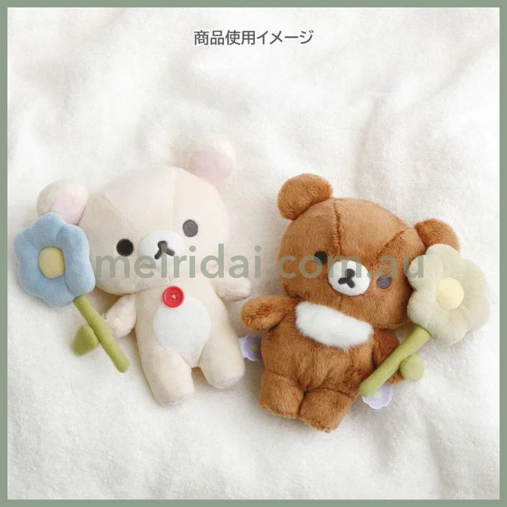 San-X | Korilakkuma Plush Toy Plush Doll 170×180×85mm (Basic Rilakkuma Flower)