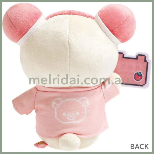 SAN-X | Korilakkuma Plush Toy Plush Doll Pink 190×190×120mm (Rilakkuma Gaming Console)
