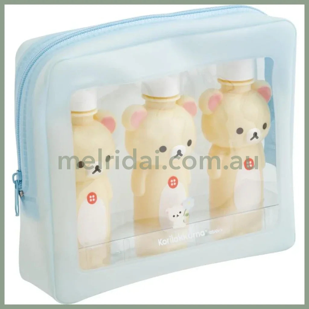 BASIC RILAKKUMA Flower- Bottle & Pouch Set Korilakkuma
