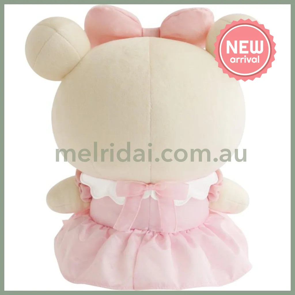 SAN-X | Korilakkuma Ribbon Dress Plush Toy Plush Doll M 300×245×170mm (Makeup Rilakkuma)