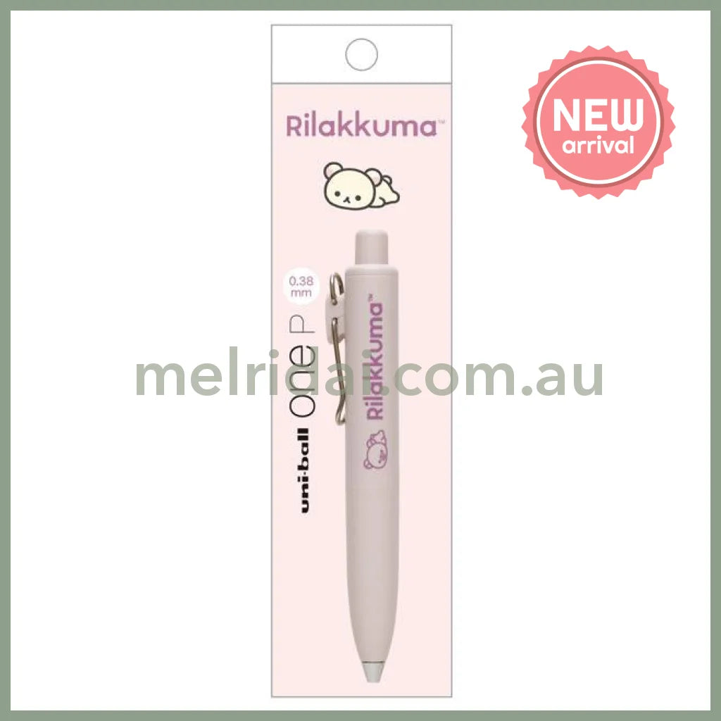 SAN X | Korilakkuma Uni ball One Gel Pen Black 0.38mm (Pink)