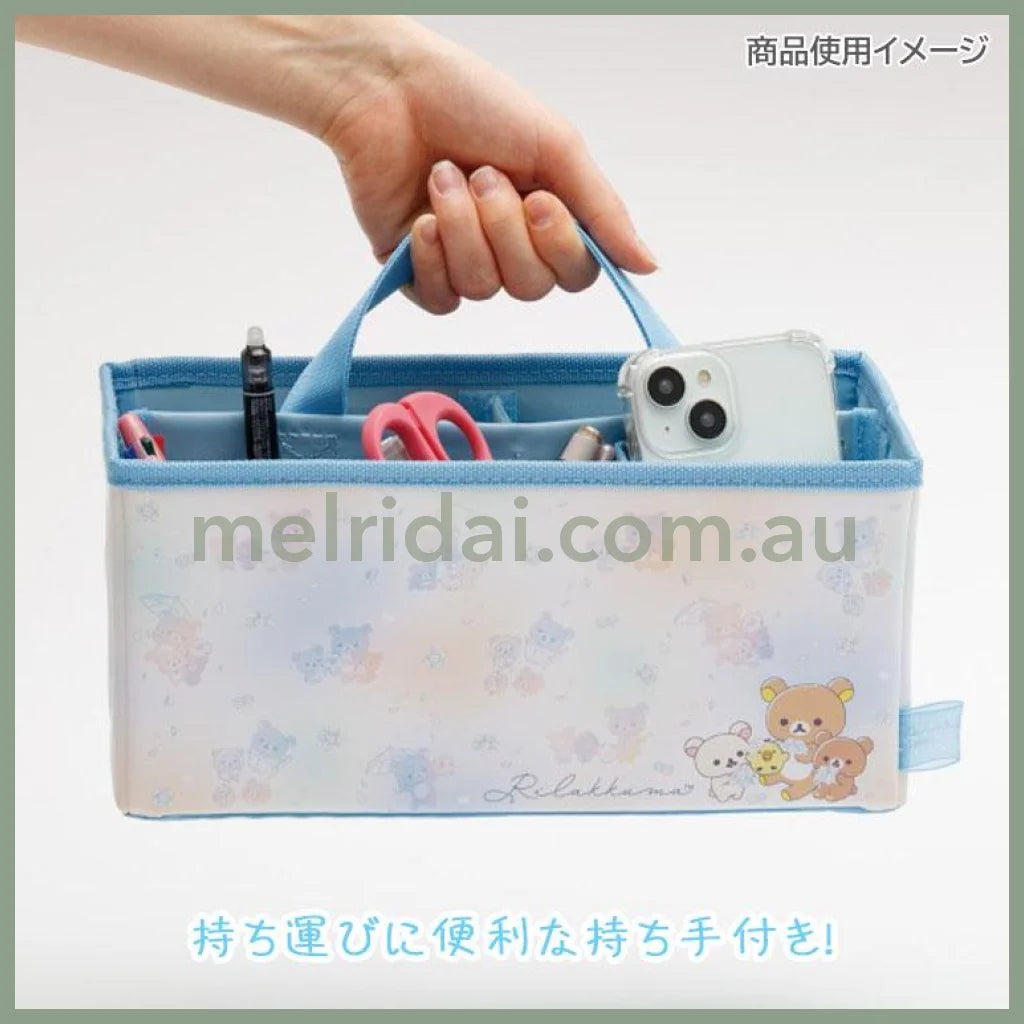 SAN-X | Portable Desk Organizer 120×270×130mm (Umbrella Rain then Sunny)