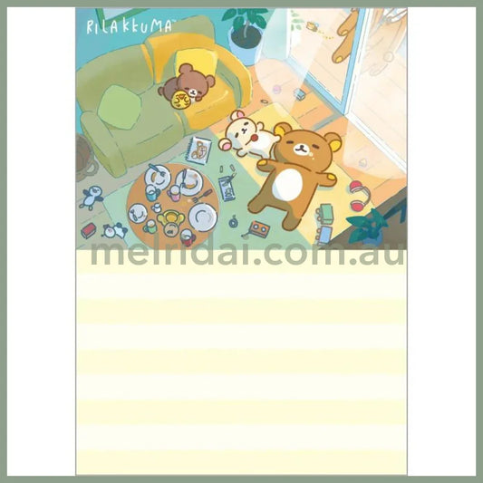 SAN-X | Rilakkuma A6 Memo Pad - PVC cover 4 designs 80 sheets total (Stay With Me)