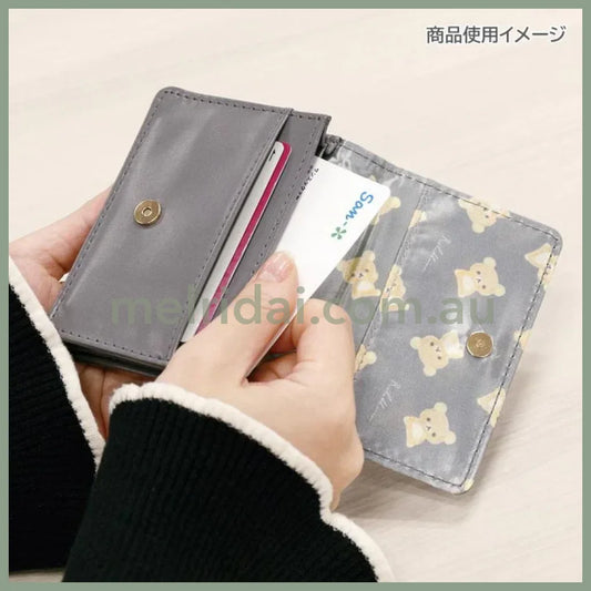 SAN-X | Rilakkuma Card Case 80×110×30mm (Gray Black)