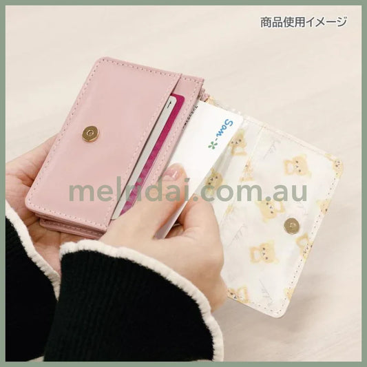 SAN-X | Rilakkuma Card Case 80×110×30mm (Pink)