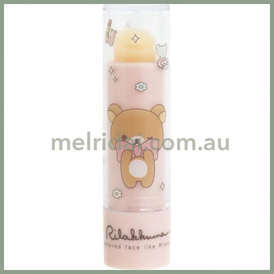 SAN-X | Rilakkuma Chairoikoguma Makeup Bear-Shaped Lip Balm 75xΦ20mm (Honey Scent)