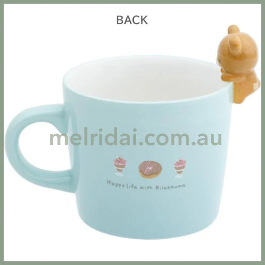 SAN X | Chairoikoguma Mug with Mascot Nokkari Figure 120×120×105mm