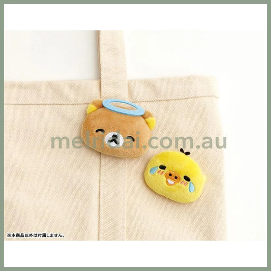 San-X | Rilakkuma Emojis Plush Badge Angel 40×60×15Mm