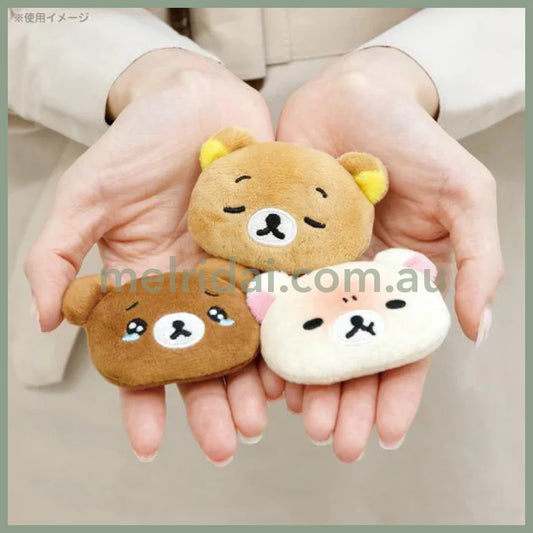 San-X | Rilakkuma Emojis Plush Badge Chairoikoguma Angle 40×60×15Mm