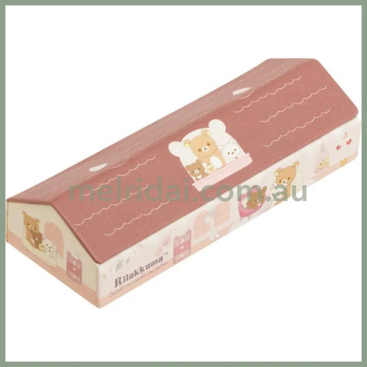 San-X | Rilakkuma Glasses Case & Cleaner 205×65×45Mm (Lovely House)