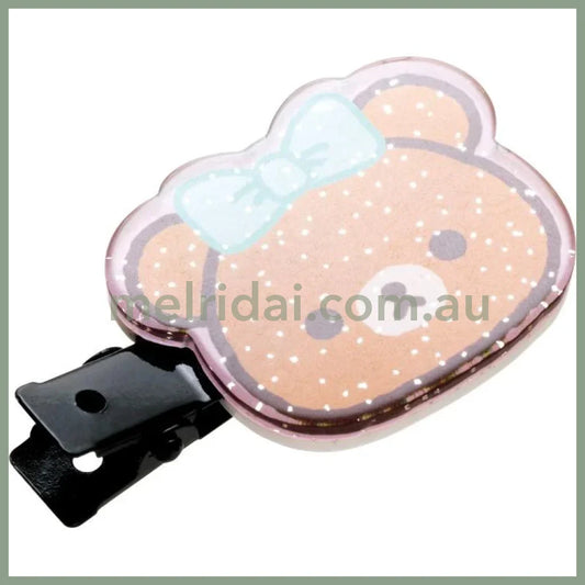 SAN-X | Rilakkuma Hair Clip Set Bangs Clip Set 130×80mm (Chairoikoguma & Korilakkuma)