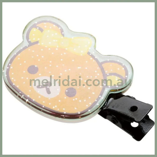 SAN-X | Rilakkuma Hair Clip Set Bangs Clip Set 130×80mm (Rilakkuma & Kiiroitori)