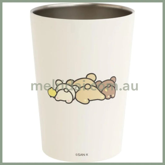SAN-X | Rilakkuma Insulated Stainless Steel Tumbler 450ml (Fits Convenience Store Cups)