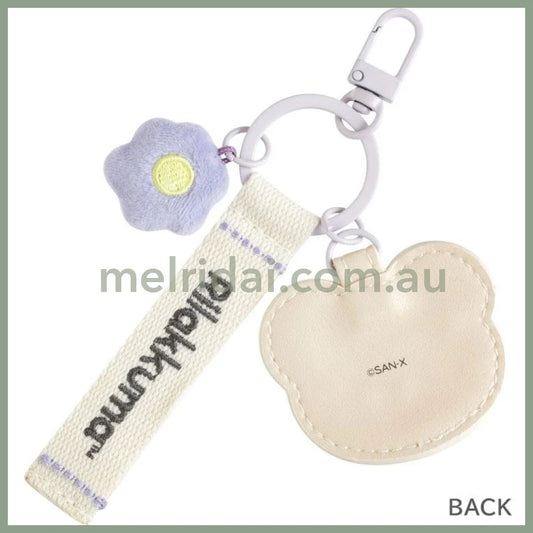 San-X | Rilakkuma Keychain Key Holder 50×55mm (Basic Rilakkuma Flower)