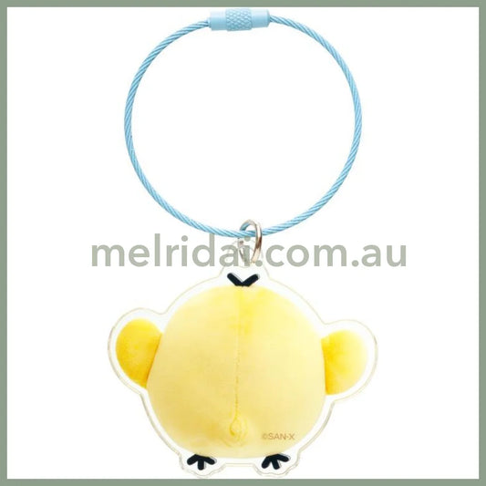 San-X | Rilakkuma Kiiroitori Acrylic Key Chain/Keyring 68×55Mm (Daradara Lazy Peaceful Good Night
