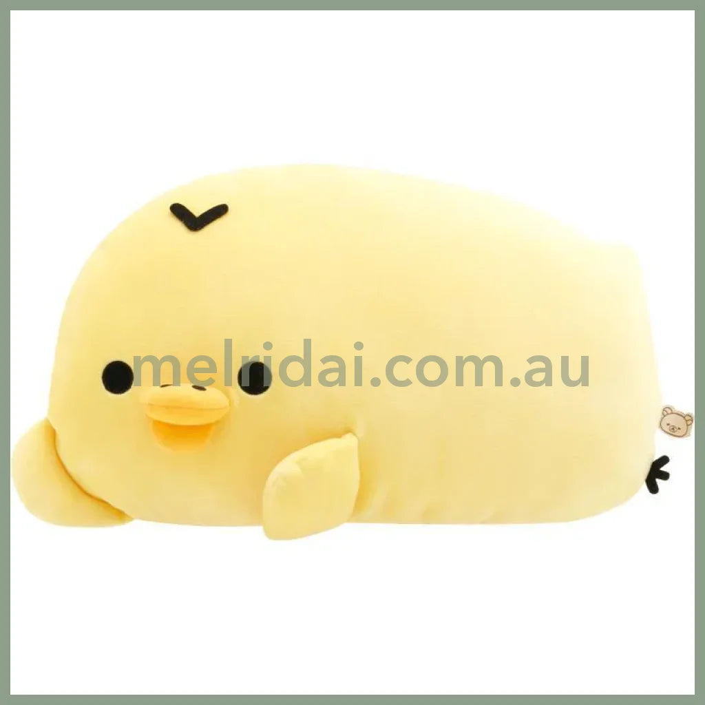 San-X | Rilakkuma Kiiroitori Plush Doll Relax Cushion 220×380×100Mm (Daradara Lazy Peaceful Good