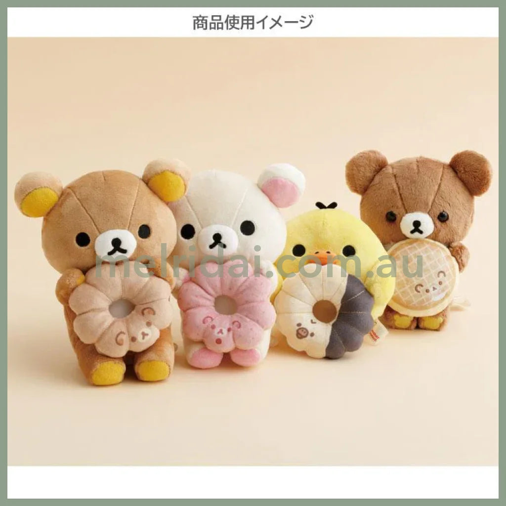 SAN-X | Rilakkuma Kiiroitori Plush Toy Plush Doll S 120×120×110mm (Mister Donut Standing)