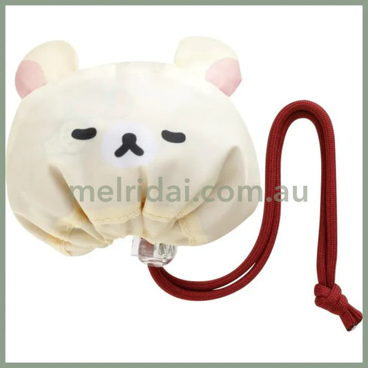 SAN-X | Rilakkuma Korilakkuma Ecoron Shirokuma Pink Eco Bag 575 x 370 mm (Rolled up for storage No folding required)