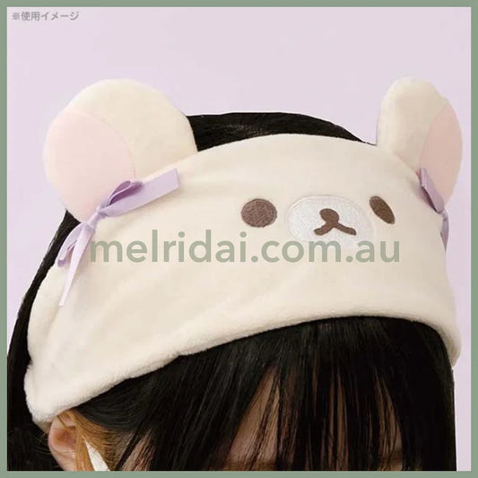 San-X | Rilakkuma Korilakkuma Headband/Hair Band 150 X 180Mm (Osorano Kururin Wataame/Sky Curly