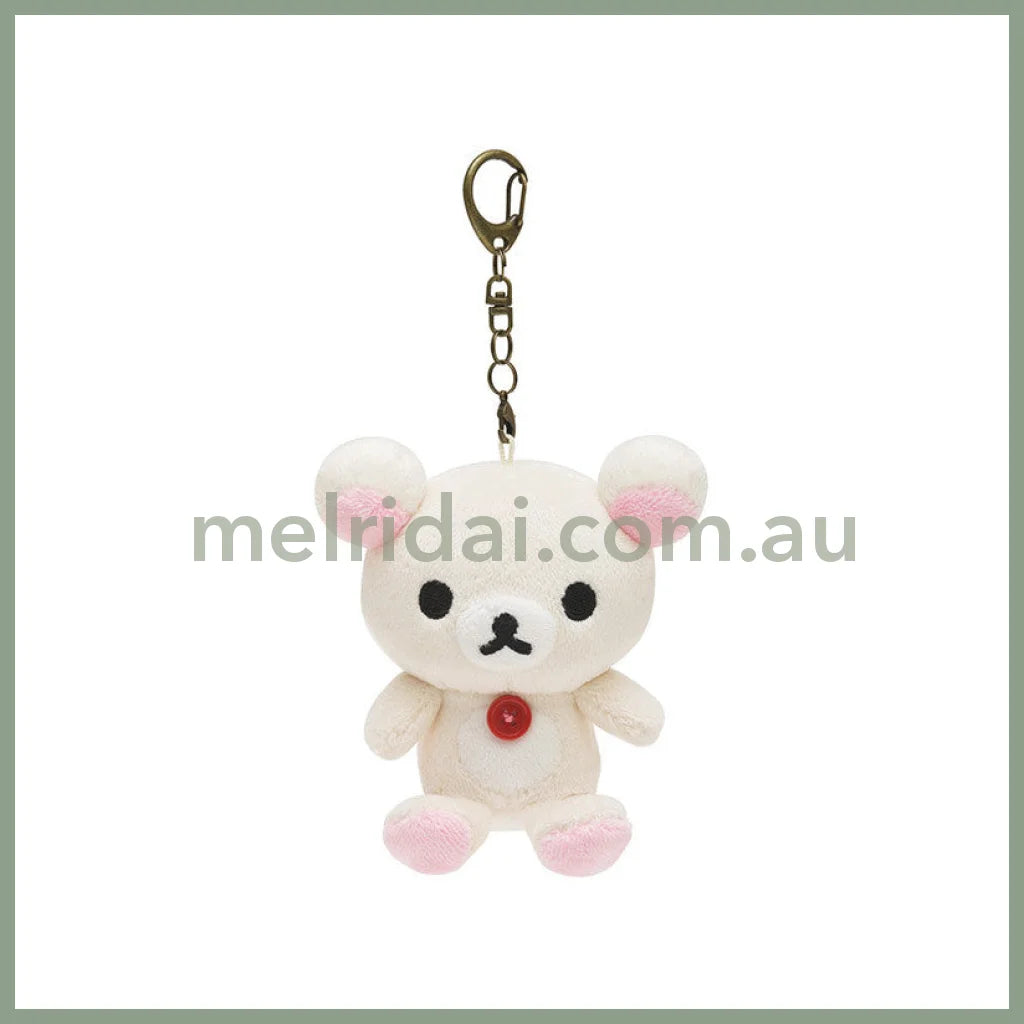 San-X | Rilakkuma Korilakkuma Keychain Plush Mascot Holder Bag Charm 110 × 90 × 50 mm (Always Together)