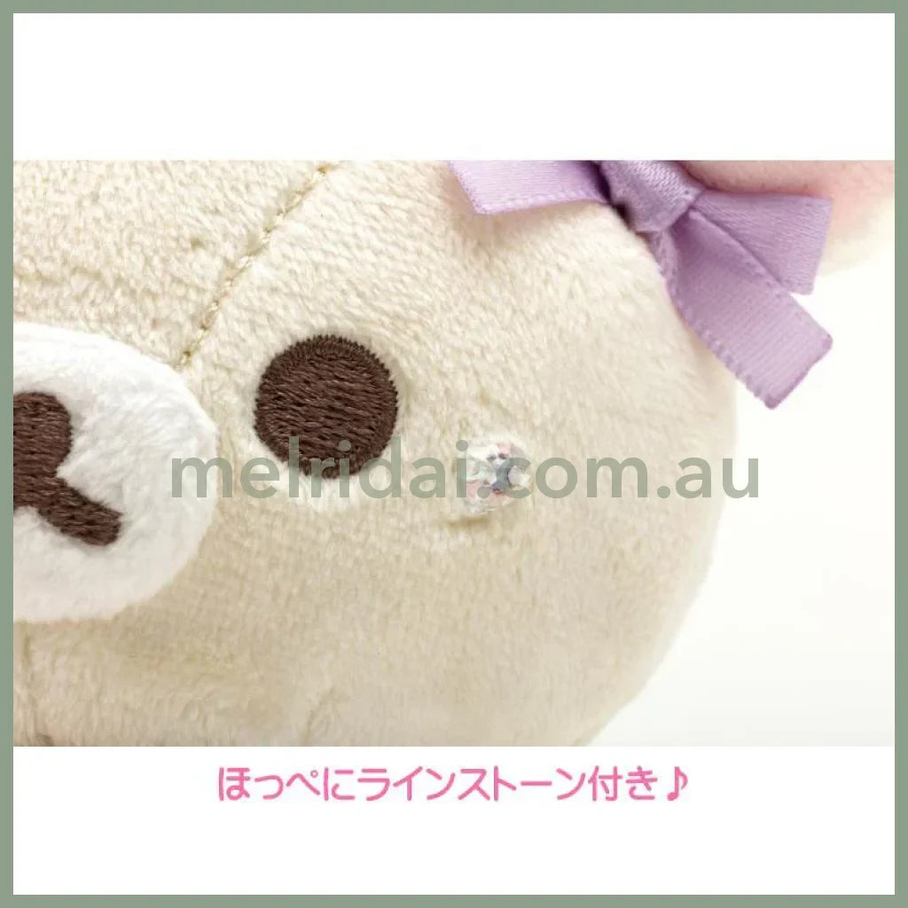 San-X | Rilakkuma Korilakkuma Plush Mascot Keychain 140 X 100 55Mm (Osorano Kururin Wataame/Sky
