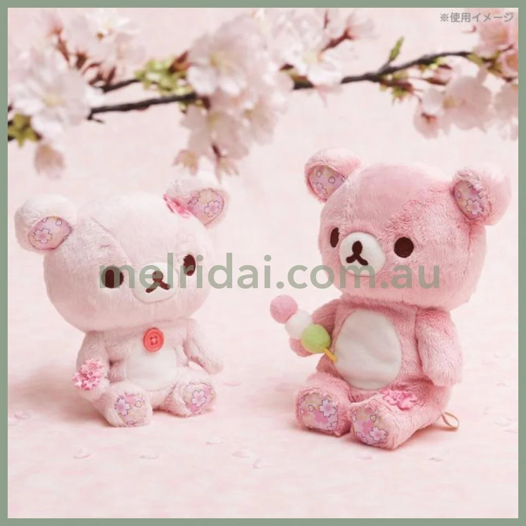 SAN-X | Rilakkuma Korilakkuma Plush Toy Doll 170×155×90mm (Sakura Collectible Cherry Blossom Dango)