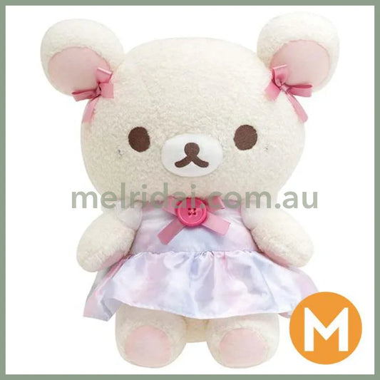 San-X | Rilakkuma Korilakkuma Plush Toy M-Size 300 X 250 180Mm (Osorano Kururin Wataame/Sky Curly