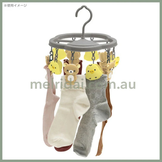 San-X | Rilakkuma Laundry Pinch Hanger 120×Φ210Mm (Basic Favorite Things)