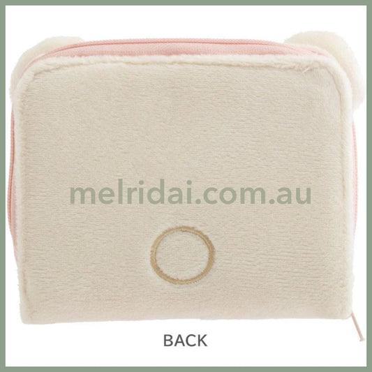 SAN-X | Rilakkuma Mascot Plush Face Bifold Wallet 110×120×35mm (Korilakkuma)