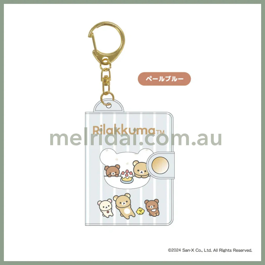 San-X | Rilakkuma Mini Photo Album Key Chain 160X55X18Mm (Pale Blue)