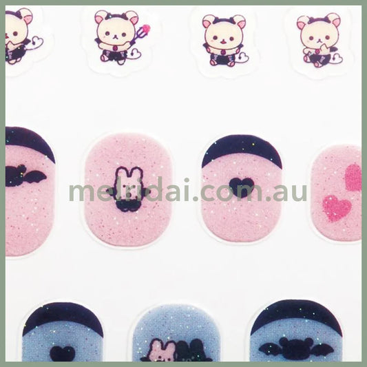 SAN-X | Rilakkuma Nail Sticker 130×105mm (Korilakkuma’s Little Devil Feeling)