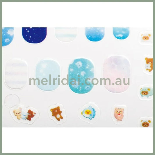 SAN-X | Rilakkuma Nail Sticker 130×105mm (Sea Ocean)