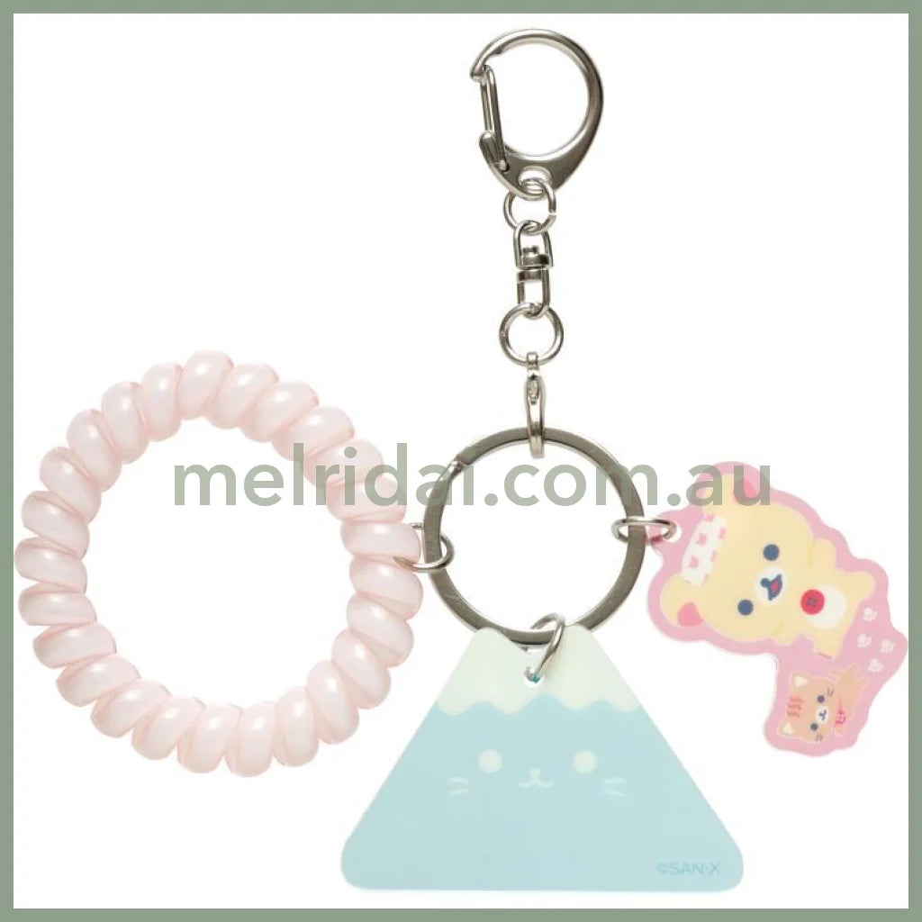 San-X | Rilakkuma Nekoneko No Yu Keychain Strap / Pink