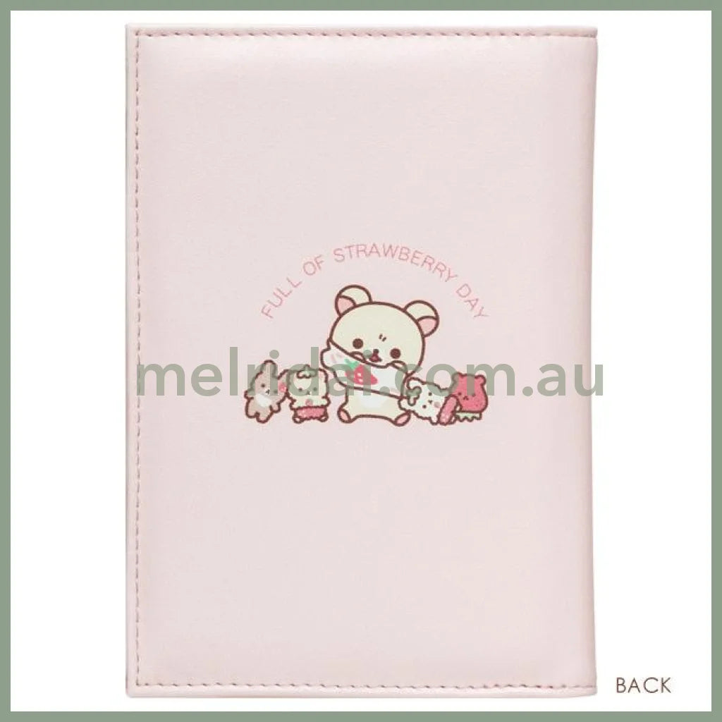 San - X | Rilakkuma Notebook Case (Korilakkuma Full Of Strawberry Day) H175×W125Mm 轻松熊