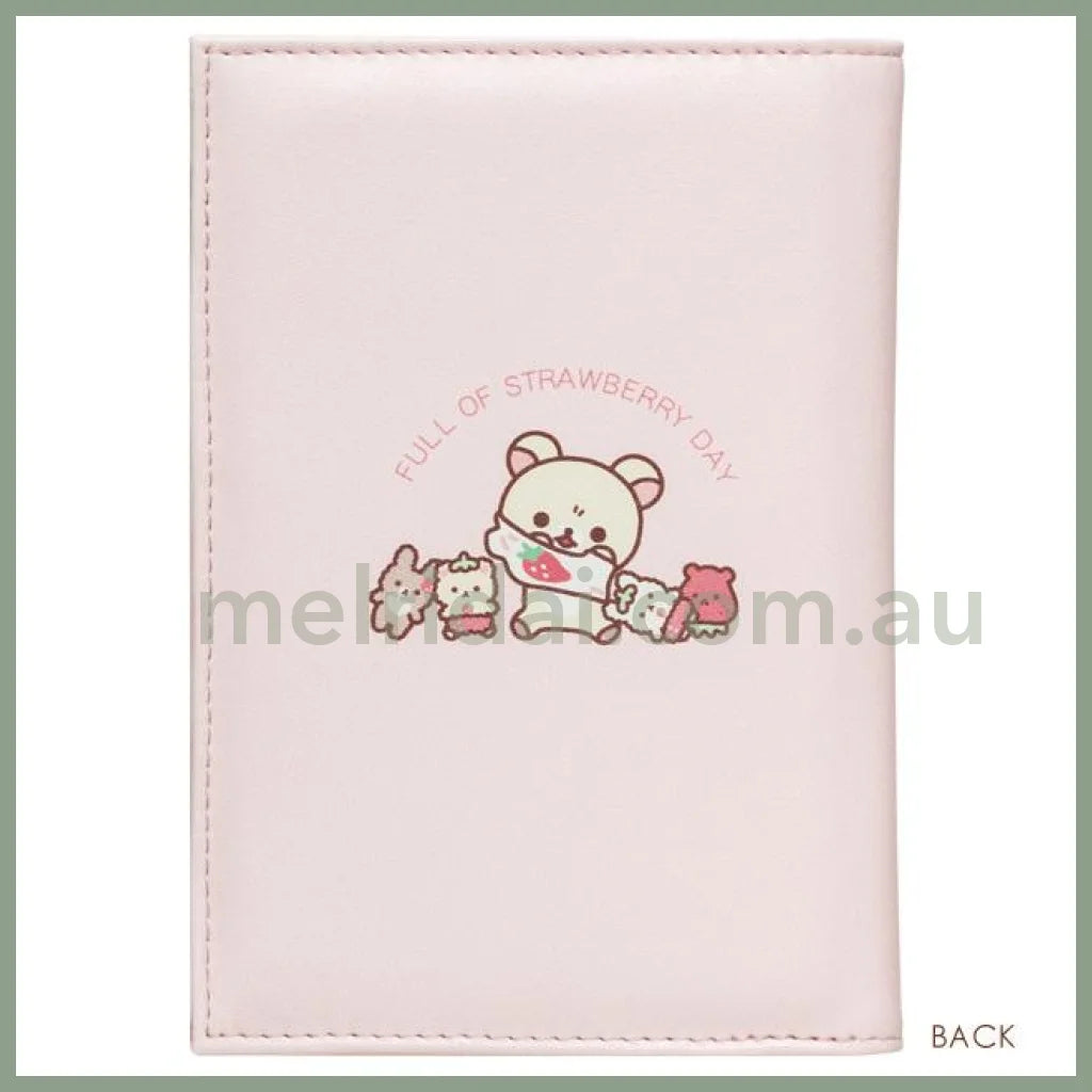 San - X | Rilakkuma Notebook Case (Korilakkuma Full Of Strawberry Day) H175×W125Mm 轻松熊