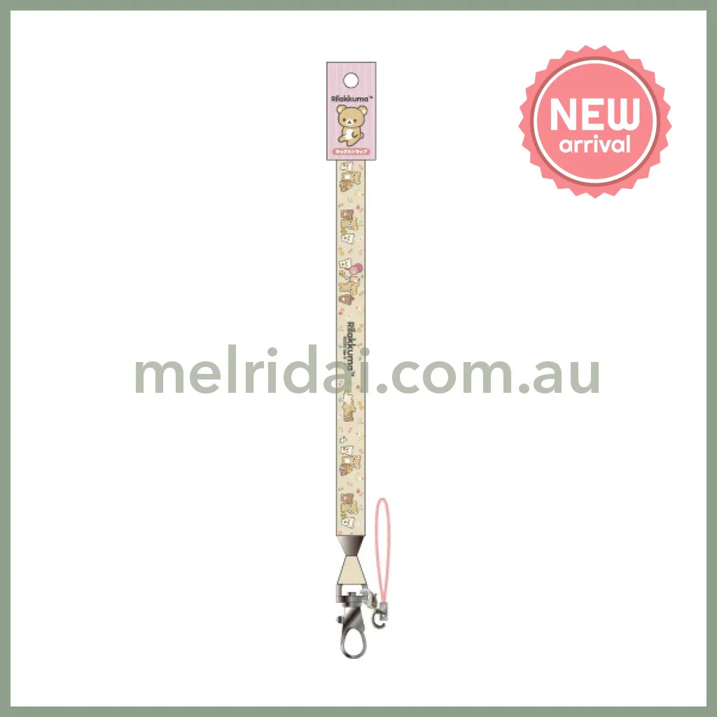 SAN X | Rilakkuma Phone Strap 480×30mm (BASIC RILAKKUMA Favorite Things)