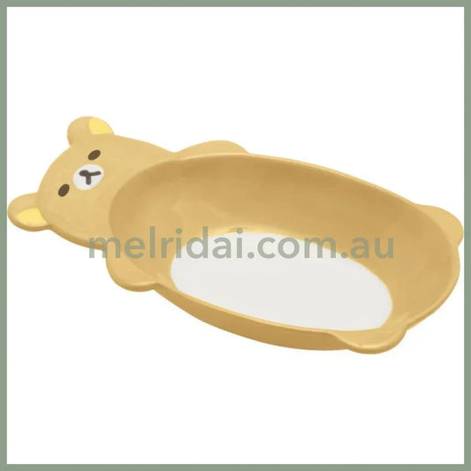 San-X | Rilakkuma Plate (Rilakkuma) 125×235×40Mm (Minna De Manpuku Makumaku)