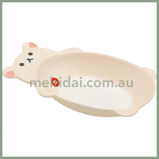 San-X | Rilakkuma Plate (Korilakkuma) 125×235×40Mm (Minna De Manpuku Makumaku)