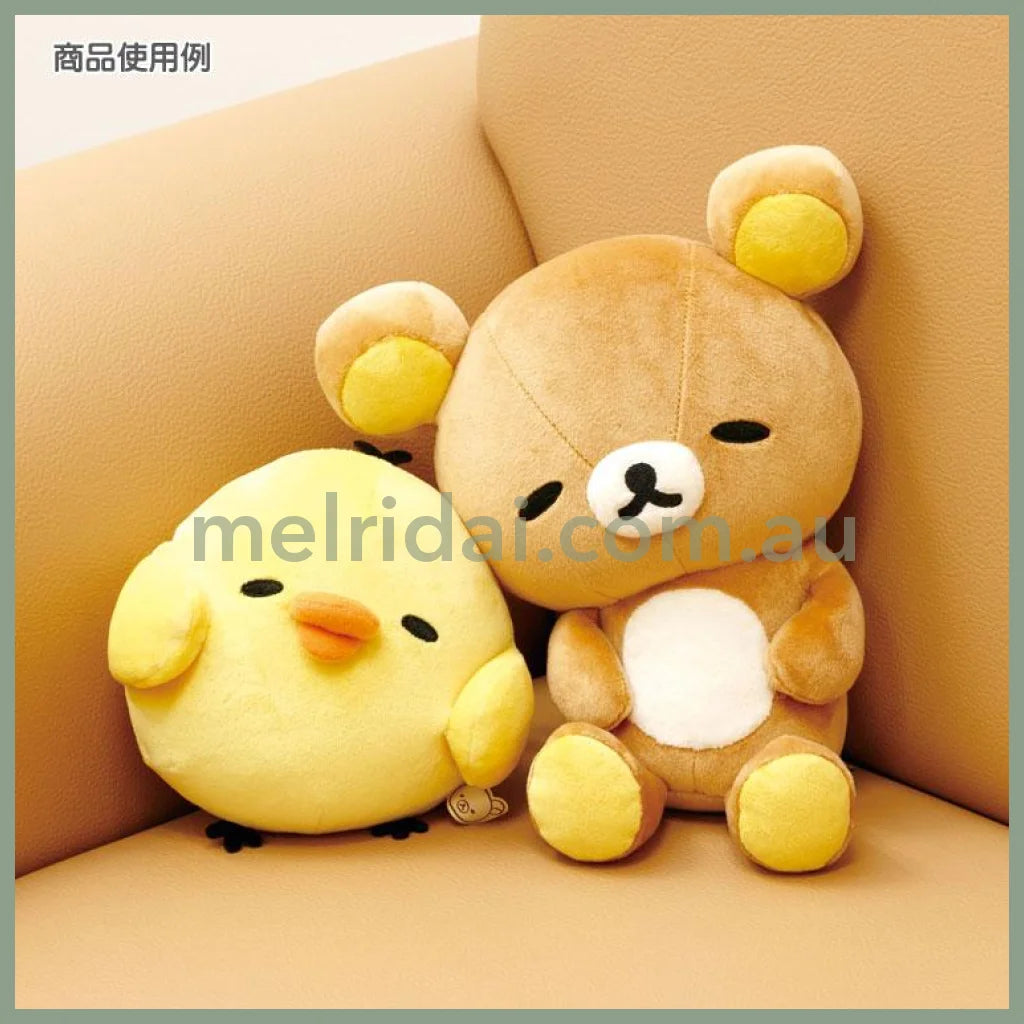 SAN-X | Rilakkuma Plush Doll Pose Daradara Lazy 210×185×130mm (Peaceful Good Night Bedside)