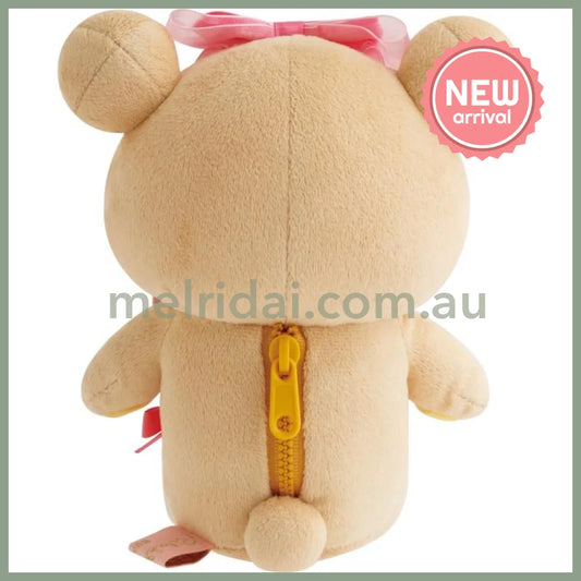 SAN-X | Rilakkuma Plush Doll Plush Toy Ribbon Wink 190×150×105mm (Makeup Rilakkuma