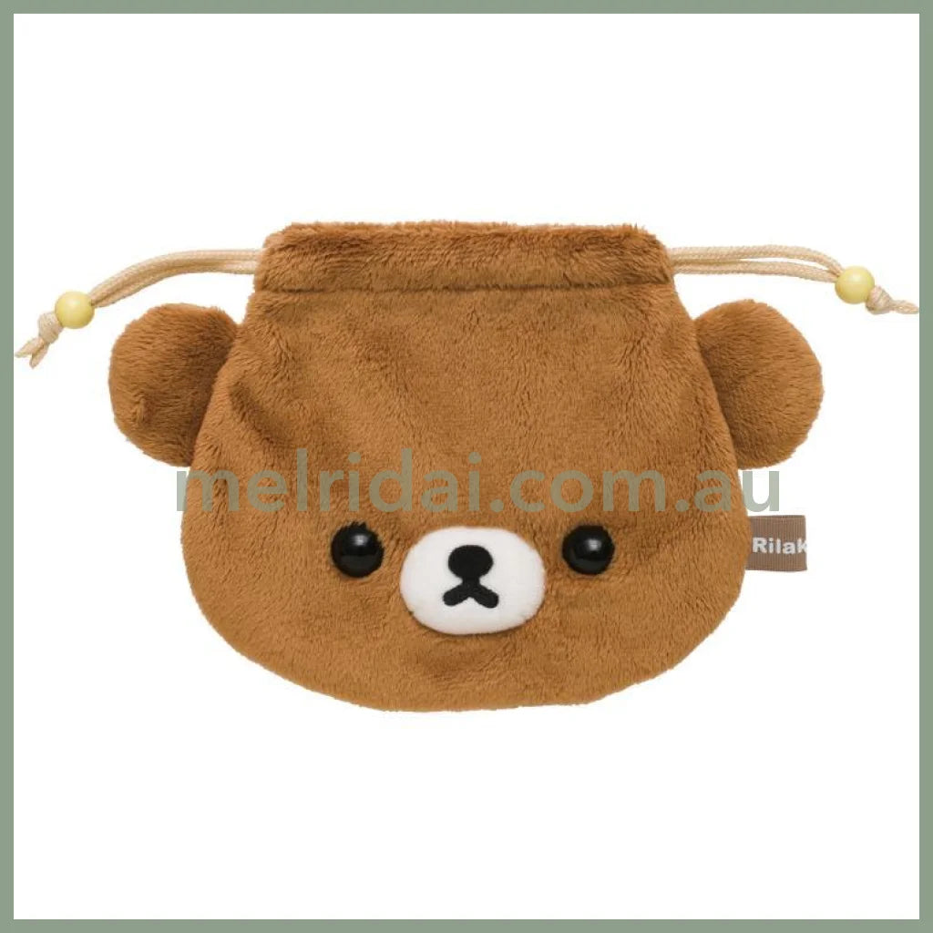 San-X | Rilakkuma Plush Drawstring Bag H180 X W230