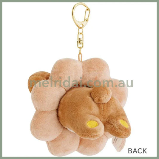 SAN-X | Rilakkuma Plush Keychain Bag Charm Hanging Plush 110×100×90mm (Mister Donut)